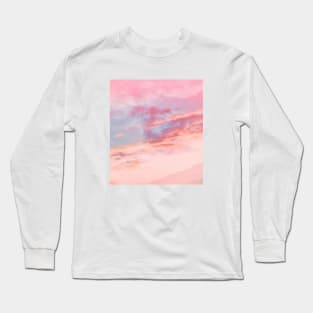 Sunset Clouds Oil Painting Long Sleeve T-Shirt